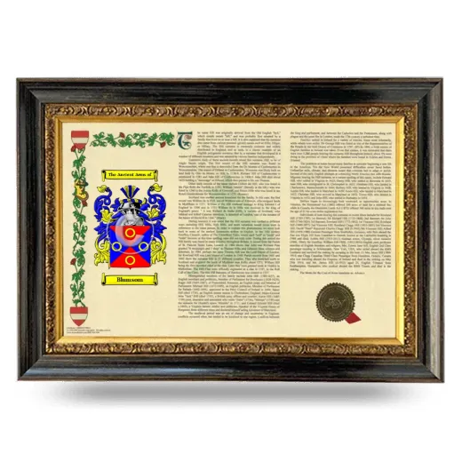 Blumsom Armorial Landscape Framed - Heirloom