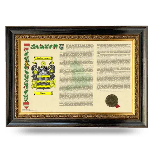 Blunts Armorial Landscape Framed - Heirloom