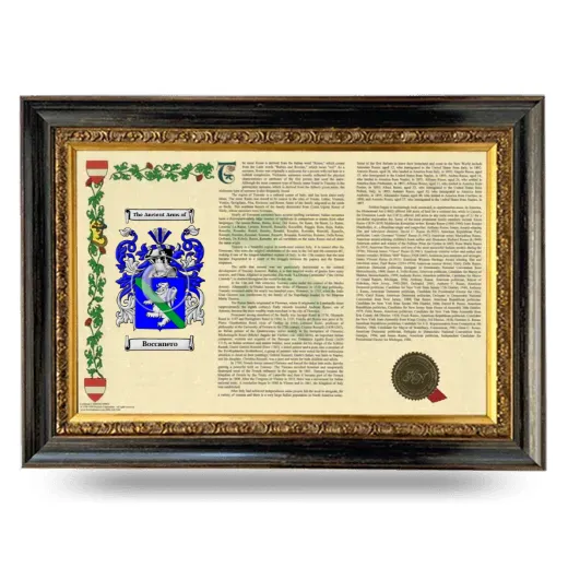 Boccanero Armorial Landscape Framed - Heirloom