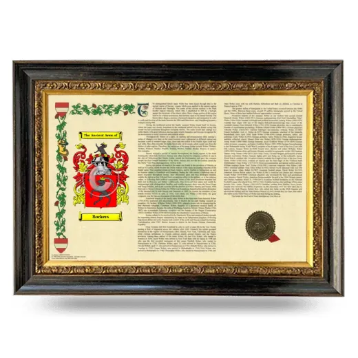 Bockers Armorial Landscape Framed - Heirloom