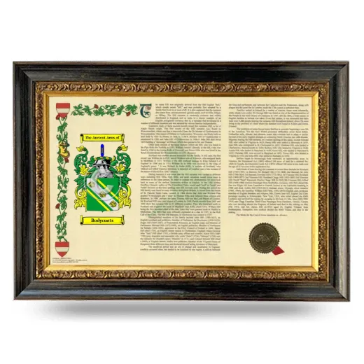 Bodycoats Armorial Landscape Framed - Heirloom