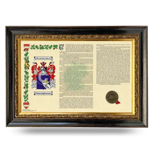 Boenninghausen Armorial Landscape Framed - Heirloom