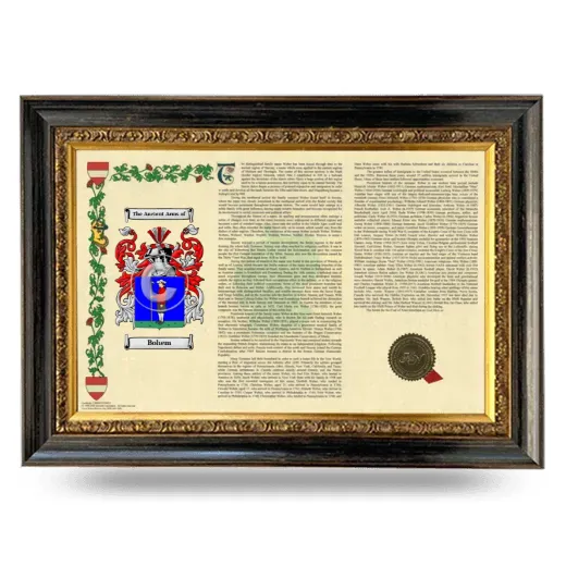Bohem Armorial Landscape Framed - Heirloom