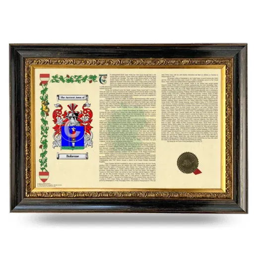 Boheme Armorial Landscape Framed - Heirloom