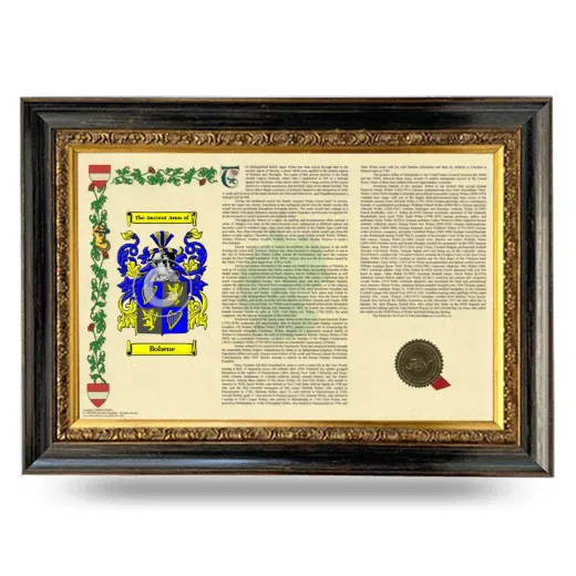 Bohene Armorial Landscape Framed - Heirloom