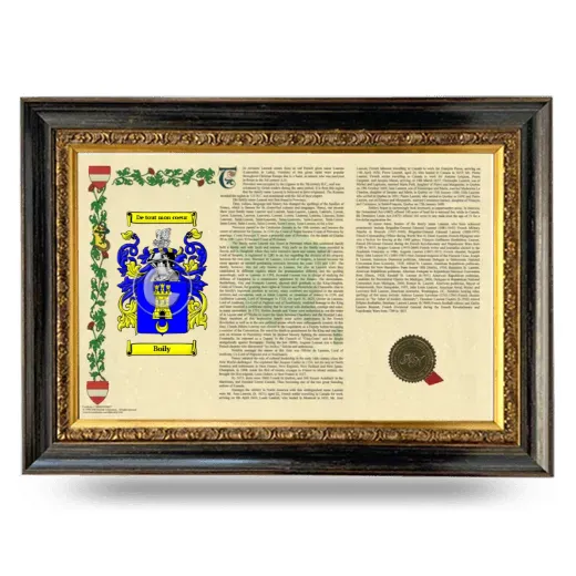 Boily Armorial Landscape Framed - Heirloom