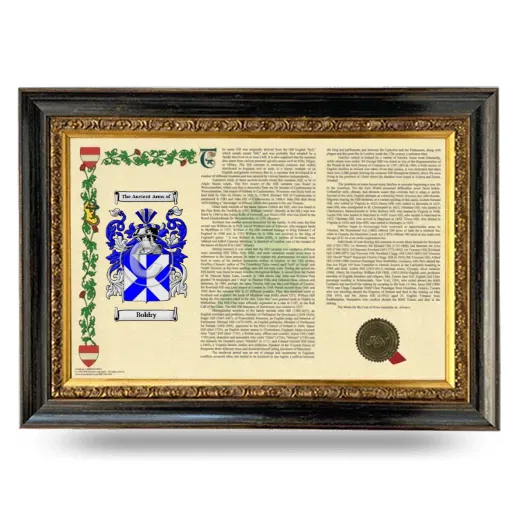 Boldry Armorial Landscape Framed - Heirloom