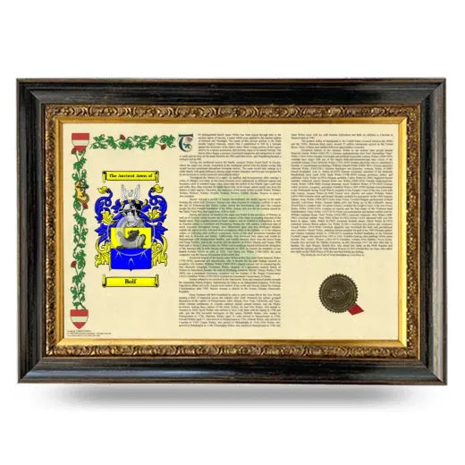 Bolf Armorial Landscape Framed - Heirloom