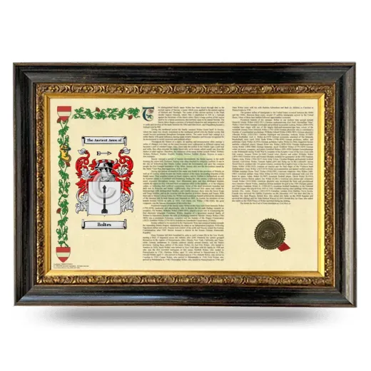 Boltes Armorial Landscape Framed - Heirloom