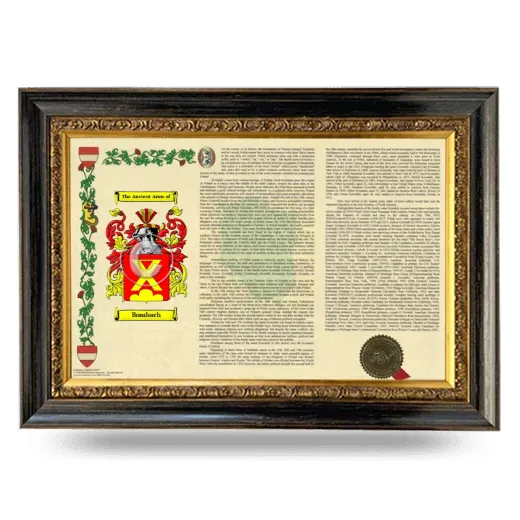 Bombach Armorial Landscape Framed - Heirloom