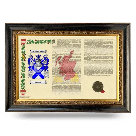 Bonard Armorial Landscape Framed - Heirloom