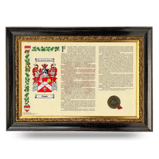 Bonne Armorial Landscape Framed - Heirloom
