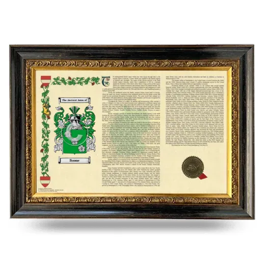 Boone Armorial Landscape Framed - Heirloom