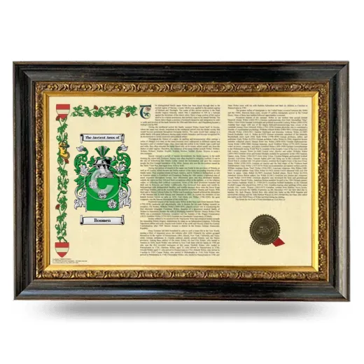 Boonen Armorial Landscape Framed - Heirloom
