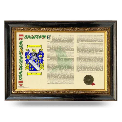 Booomb Armorial Landscape Framed - Heirloom