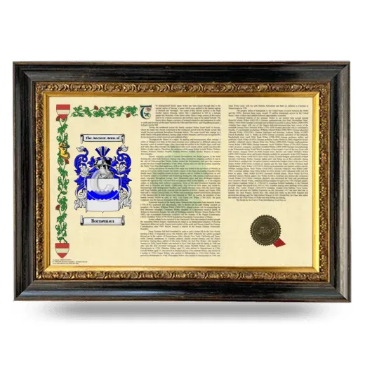 Borneman Armorial Landscape Framed - Heirloom