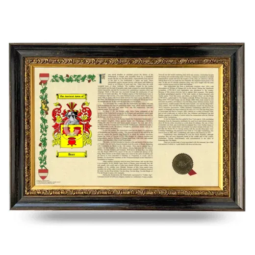Borr Armorial Landscape Framed - Heirloom