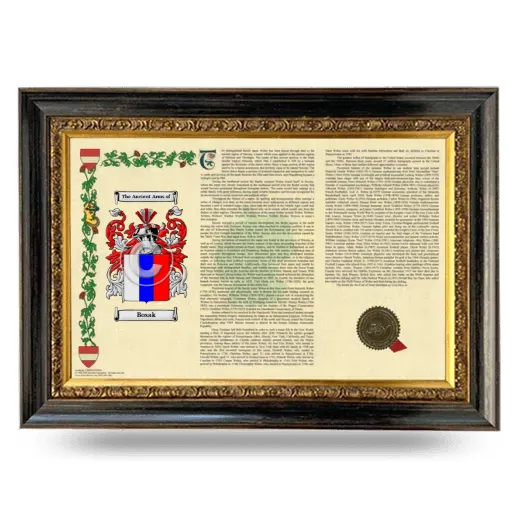 Bosak Armorial Landscape Framed - Heirloom