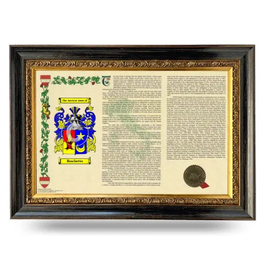 Boschetto Armorial Landscape Framed - Heirloom