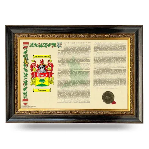 Bosquets Armorial Landscape Framed - Heirloom