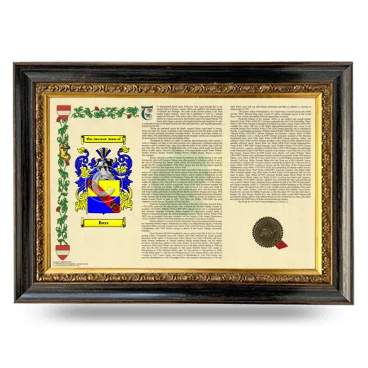 Boss Armorial Landscape Framed - Heirloom