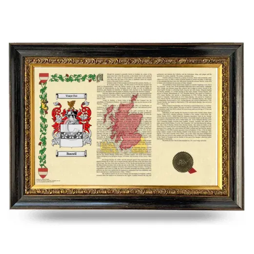 Boswil Armorial Landscape Framed - Heirloom