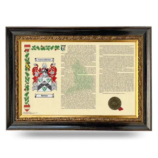 Bottan Armorial Landscape Framed - Heirloom