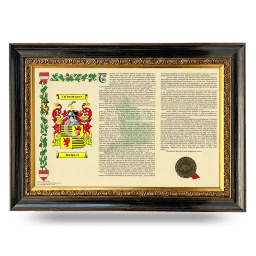 Bottevul Armorial Landscape Framed - Heirloom