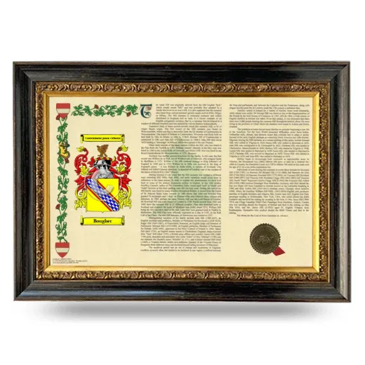 Bougher Armorial Landscape Framed - Heirloom