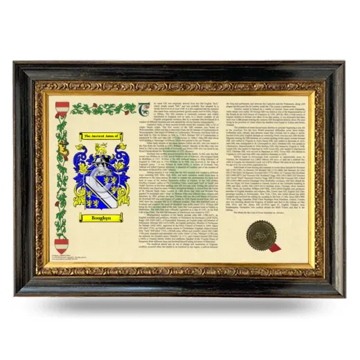 Boughyn Armorial Landscape Framed - Heirloom
