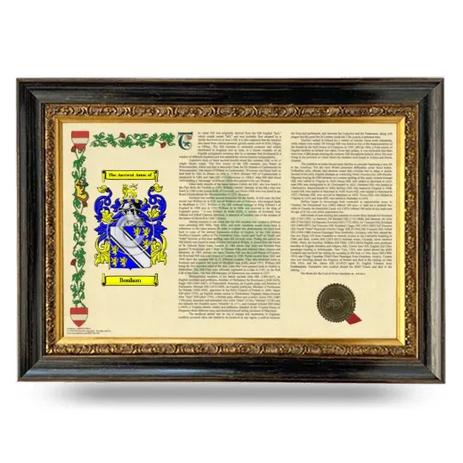 Bouhon Armorial Landscape Framed - Heirloom