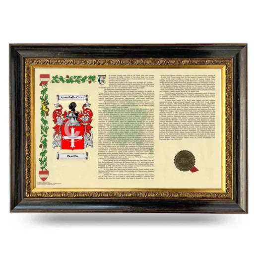 Bouille Armorial Landscape Framed - Heirloom
