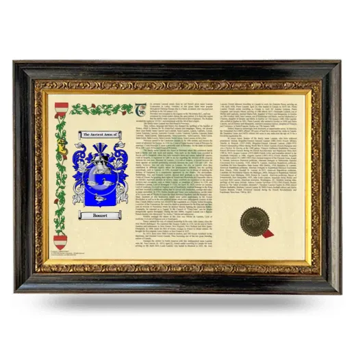 Bouret Armorial Landscape Framed - Heirloom