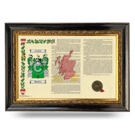 Bouwers Armorial Landscape Framed - Heirloom