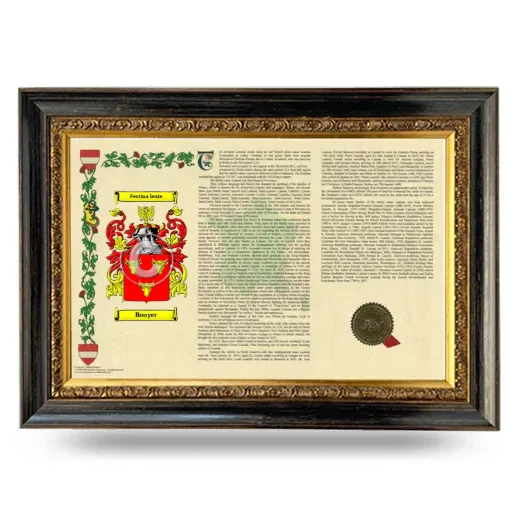 Bouyer Armorial Landscape Framed - Heirloom