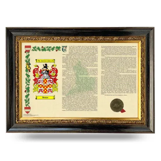 Bouze Armorial Landscape Framed - Heirloom