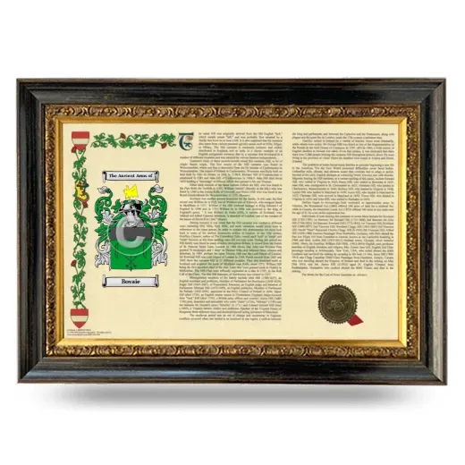 Bovaie Armorial Landscape Framed - Heirloom