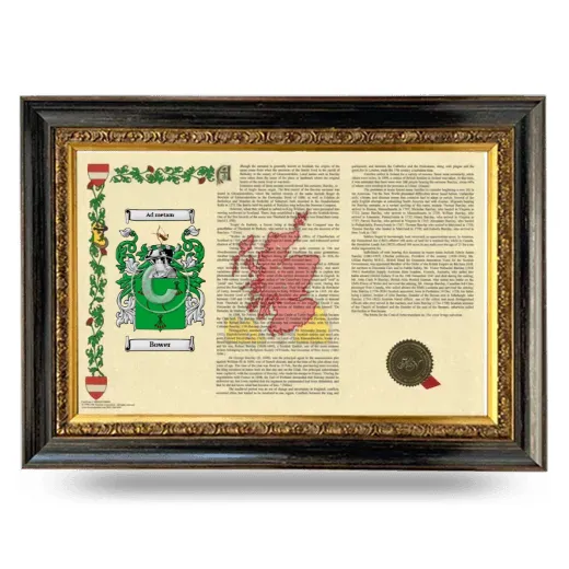 Bower Armorial Landscape Framed - Heirloom