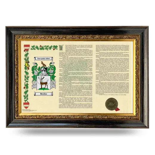 Bowins Armorial Landscape Framed - Heirloom