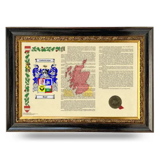Boyé Armorial Landscape Framed - Heirloom