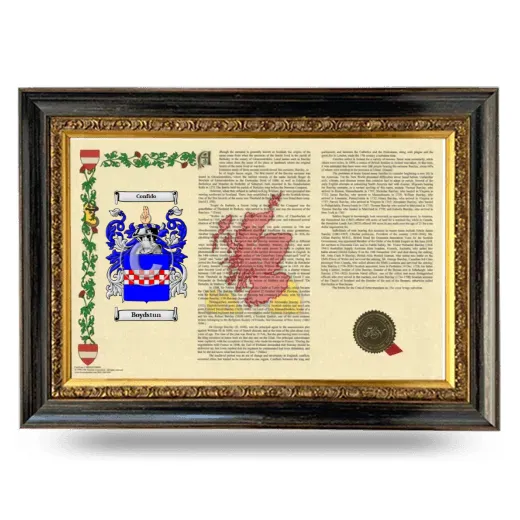 Boydstun Armorial Landscape Framed - Heirloom