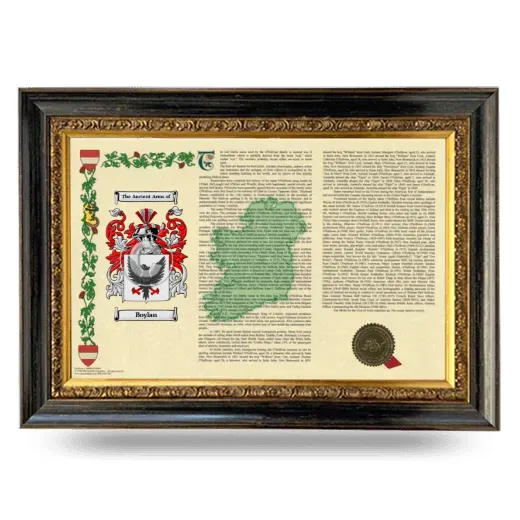 Boylan Armorial Landscape Framed - Heirloom