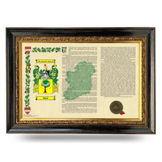 Boyle Armorial Landscape Framed - Heirloom