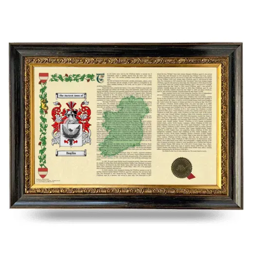 Boylin Armorial Landscape Framed - Heirloom