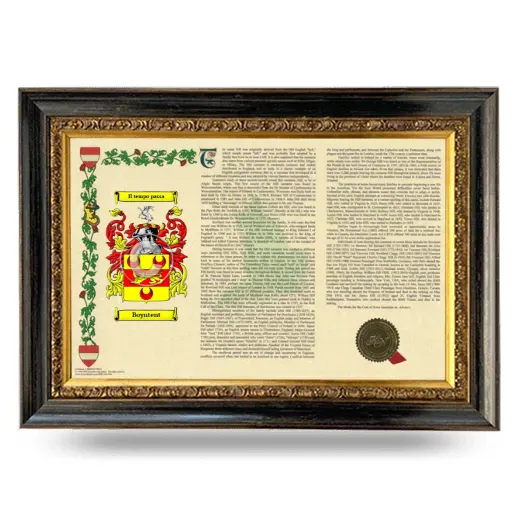 Boyntent Armorial Landscape Framed - Heirloom