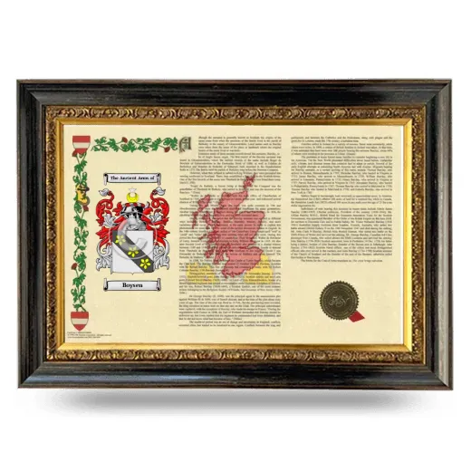 Boysen Armorial Landscape Framed - Heirloom