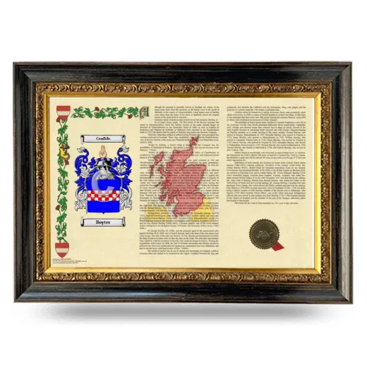Boyter Armorial Landscape Framed - Heirloom