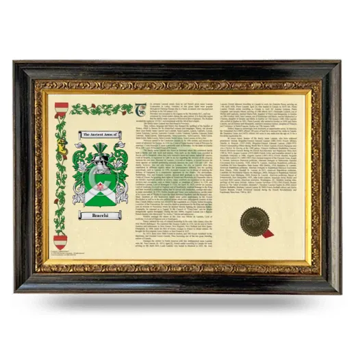 Bracchi Armorial Landscape Framed - Heirloom
