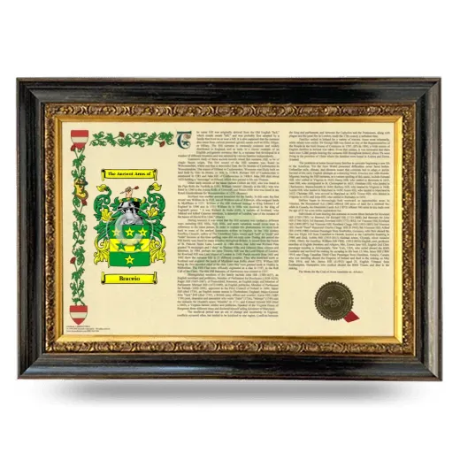 Braceio Armorial Landscape Framed - Heirloom