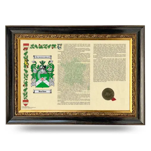 Brachon Armorial Landscape Framed - Heirloom